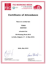 Certificate for attendance
